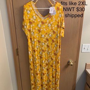 LULAROE XL MACI DRESS NWT